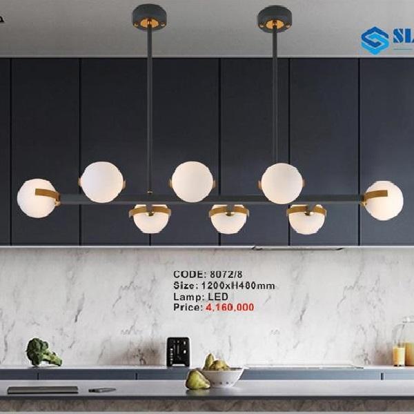 CODE: 8072/8: Đèn thả LED - KT: L1200mm x H480mm - Đèn LED