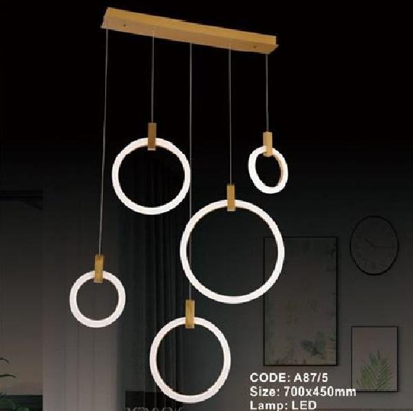 CODE: A87/5: Đèn thả LED - KT: 700mm x450mm - Đèn LED