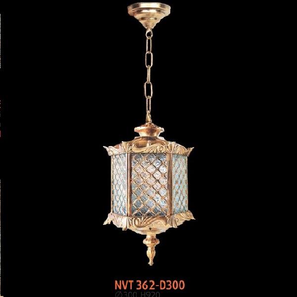 NV - NVT  362-D300: Đèn thả vòm ban cong - KT: Ø300mm x H 920mm - Đèn chân E27 x 1 bóng