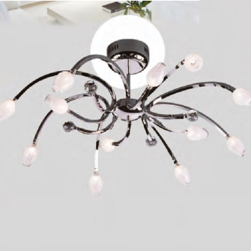 TCT - G-004: Đèn chùm ý 12 bóng - KT: L950mm x H320mm - Bóng đèn ghim LED x12 bóng