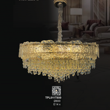 TPL011T800: Đèn thả Phale - KT: Ø800mm - Bóng đèn E14