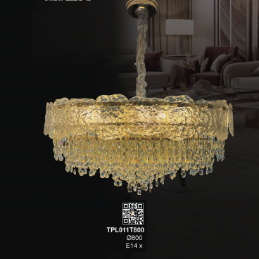 TPL011T800: Đèn thả Phale - KT: Ø800mm - Bóng đèn E14