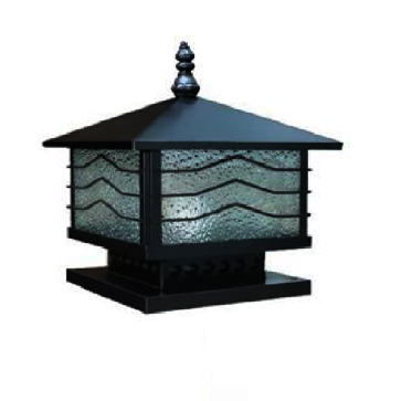 HF - 01D: Đèn gắn đầu trụ ngoài trời - KT: 350mm x 350mm x H350mm - Bóng đèn E27 x 1