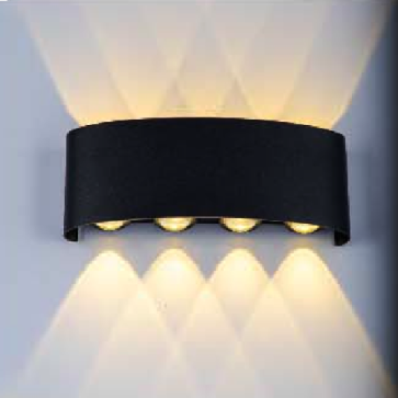 VE - VNT - 020/8B: Đèn gắn tường LED - KT: L210mm  x H80mm - Đèn LED 8W