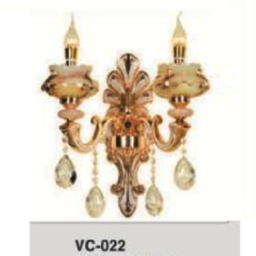 E - V - 022: Đèn gắn tường 2 bóng - KT: L300mm x H350mm - Đèn nến E14 x 2 bóng