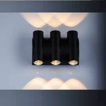 VE - VNT - 022/6B: Đèn gắn tường LED - KT: L130mmx H110mm - Đèn LED 6W