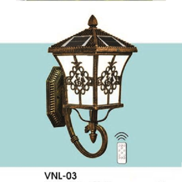 HF - VNL - 03: Đèn gắn tường ngoài trời NLMT - KT: L260mm x H440mm - Đèn LED 3W