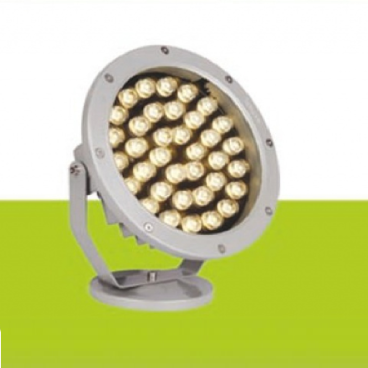 HF - RN - 0304 36W: Đèn pha ngoài trời LED 36W - KT: Ø240mm x W90mm x H280mm - Ánh sáng vàng