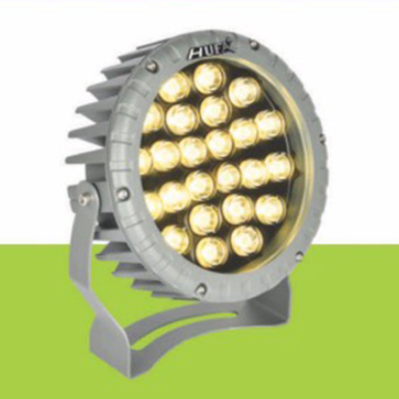 HF - RN - 0306 LED 24W: Đèn pha ngoài trời LED 24W - KT: Ø180mm x H230mm - Ánh sáng vàng