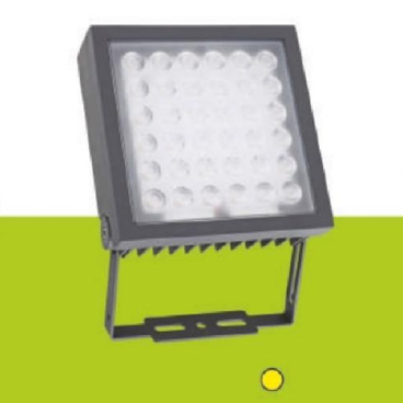 HF - RN - 0328 48W: Đèn pha ngoài trời LED 48W - KT: Ø234mm x W195mm x H300mm - Ánh sáng vàng