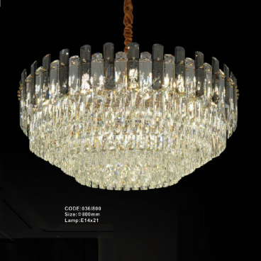 CODE: 036/800: Đèn thả Phale - KT: Ø800mm - Đèn E14 x 21 bóng