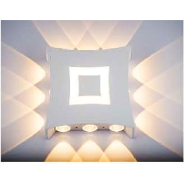 VE - VNT - 046A: Đèn gắn tường LED - KT: L180mmx H180mm - Đèn LED 14W