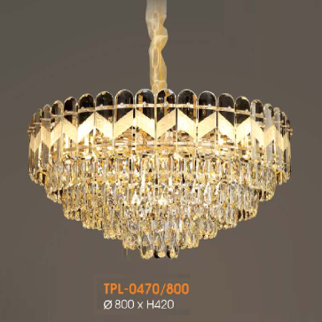 VE - TPL - 0470/800: Đèn thả phale - KT: Ø800mm x H420mm - Đèn chân E14 x 18 bóng