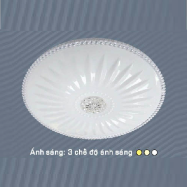 AFC 059: Đèn ốp trần 22W - KT: Ø400mm x H70mm - Ánh sáng đổi 3 màu trắng/vàng/trung tính
