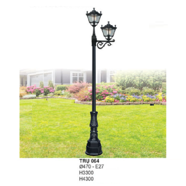 TRỤ 064: Đèn trụ sân vườn chất liệu hợp kim 2 bóng -  Cao 3300mm