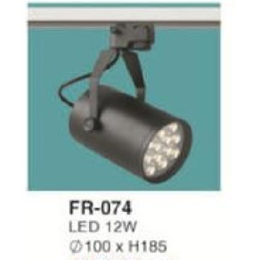 FR-074: Đèn rọi ray LED 12W, 1 chế độ ánh sáng (trắng/vàng)