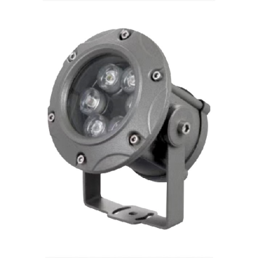 E - FNT-01: Đèn pha ngoài trời 12W - KT: Ø110mm x H100mm - Ánh sáng trắng/vàng