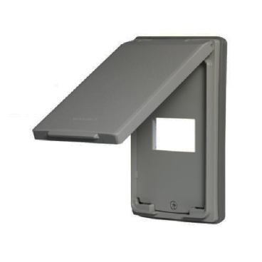 WEG7901: Mặt 1 thiết bị, có nắp che mưa