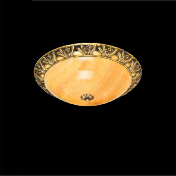 BTD - 10: Đèn ốp trần đồng chao đá - KT: Ø400mm - Đèn LED 18W x 2 - Ánh sáng đổi 3 màu