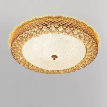 35 - OPLH100: Đèn ốp trần LED chao thủy tinh - KT: Ø500mm - Đèn LED đổi 3 màu