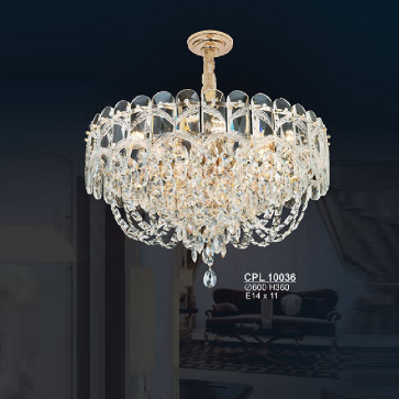 S - CPL 10036: Đèn thả Phale - KT: Ø600mm x H360mm - Bóng đèn E14 x 11 bóng