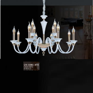 S - CN 10060/8+4: Đèn chùm nến 12 tay - KT: Ø825mm x H470mm - Bóng đèn E14 x 12 bóng