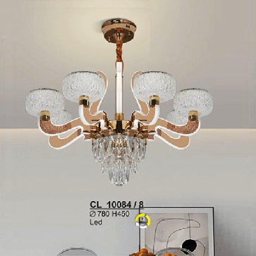 CL 10083/8: Đèn chùm LED 8 tay - KT: Ø780mm x H450mm - Đèn LED đổi 3 màu