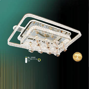 ML10141: Đèn mâm LED chữ nhật - KT: W700mm x L1100mm - Đèn LED đổi 3 màu
