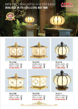 CATALOGUE ĐÈN HUFA ( CK TỪ 55%-65%)