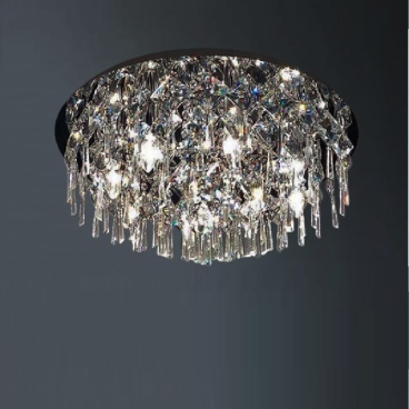 3- OTPL1022T600: Đèn ốp trần Phale - KT: Ø600mm - Bóng đèn E14 x 10 bóng