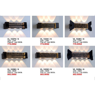 VL 10279/6: Đèn gắn tường LED Phale  - KT: Ø52mm x L200mm - Ánh sáng vàng 3000K