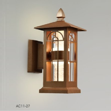 AC 11-27: Đèn gắn tường ngoài trời LED - KT: 150mmx150mm x H280mm - Đèn LED 14W ánh sáng vàng 3000K