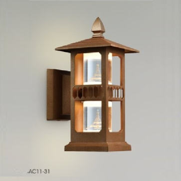 AC 11-31: Đèn gắn tường ngoài trời LED - KT: 150mmx150mm x H280mm - Đèn LED 14W ánh sáng vàng 3000K