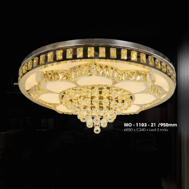 MO - 1103/950mm : Đèn áp trần LED Phale - KT: Ø950mm x H240mm - Đèn LED đổi 3 màu