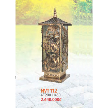 NVT 112: Đèn trụ sân vườn hợp kim