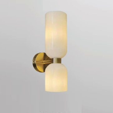 35 - VK113: Đèn gắn tường chao thủy tinh - KT:L100 mm x W200mm x H340mm -  Đèn LED G9 x 2 bóng