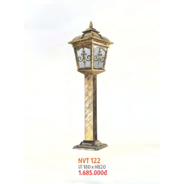 NVT 122: Đèn trụ sân vườn hợp kim