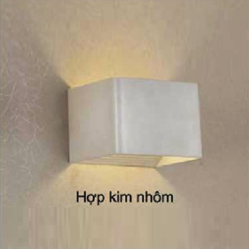 SN - VL 1242S: Đèn gắn tường LED - KT: Ø100mm x H100mm - Đèn LED 5W ánh sáng vàng 4000K