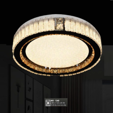 MO - 1243: Đèn áp trần Phale - KT: Ø580mm x H140mm - Đèn LED đổi 3 màu