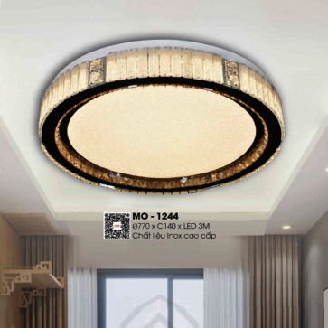 MO - 1244: Đèn áp trần Phale - KT: Ø770mm x H140mm - Đèn LED đổi 3 màu