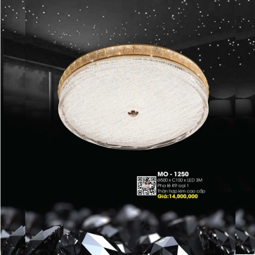 MO - 1250: Đèn áp trần Phale LED - KT: Ø500mm x H100mm - Đèn LED đổi 3 màu