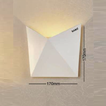 SN - VC 1271: Đèn gắn tường ngoài trời - KT: Ø170mm x L80mm x  H170mm - Đèn LED 7W x 2, ánh sáng vàng trung tính 4000K