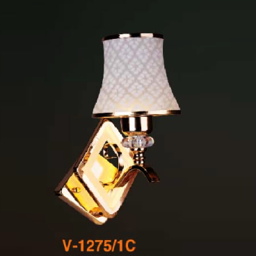 VE - V - 1275/1C: Đèn gắn tường đơn - KT: L120mm x H300mm - Đèn LED + Bóng đèn E27 x 1