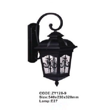 CODE: ZY128-9: Đèn gắn tường ngoài trời - KT: 540mm x 230mm x 320mm - Đèn E27 x 1 bóng