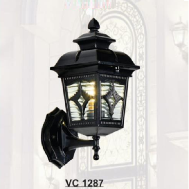 SN - VC 1287: Đèn gắn tường ngoài trời - KT: Ø140mm x H350mm - Bóng đèn E27 x 1
