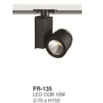 FR-134: Đèn rọi ray LED COB 12W - KT: Ø70mm x H150mm -  1 chế độ ánh sáng (trắng/vàng)