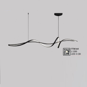 35 - TTK141: Đèn thả ngang LED - KT: L1200mm - Đèn LED đổi 3 màu