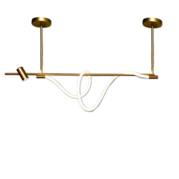 THCN 141-24: Đèn thả ngang ống LED - KT: L1200mm x H450mm - Đèn LED đổi 3 màu + Bóng đèn E27 x 1