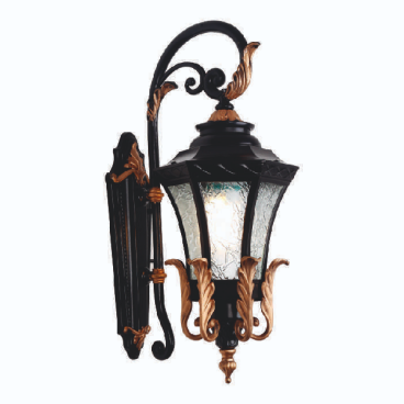 EU - TD - 142: Đèn gắn tường ngoài trời - KT: L260mm x W 300mm x H550mm - Bóng đèn E27 x 1