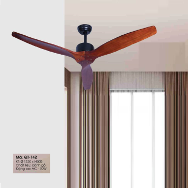QT - 142: Quạt trần 3 cánh